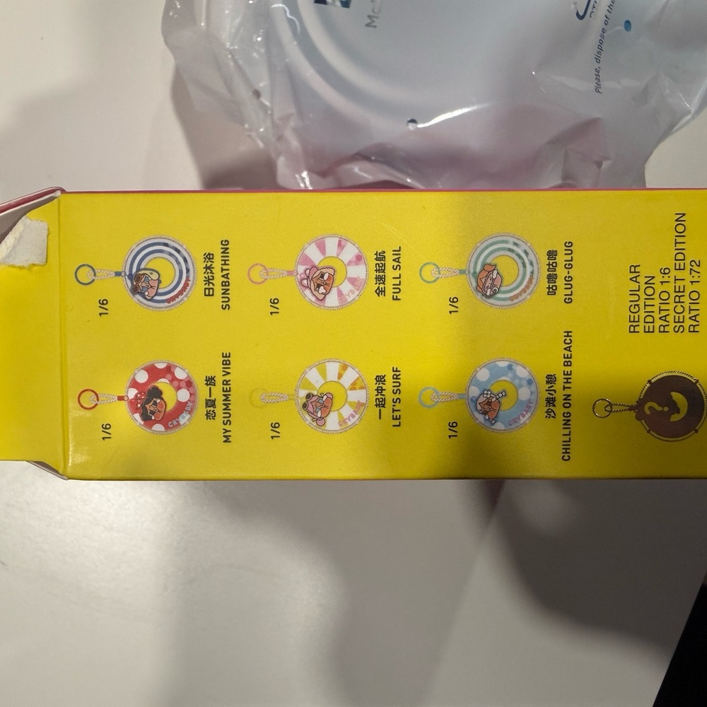 Pop Mart Crybaby "Vacation Mode On" Pendant Blind Box - Blue - Picture 2 of 2
